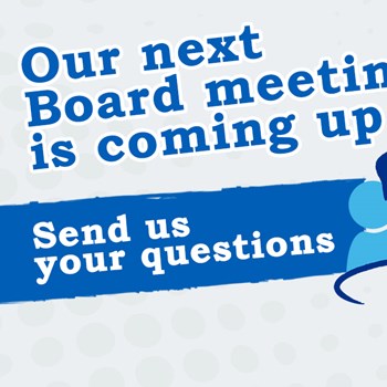 Our next board meeting is coming up
