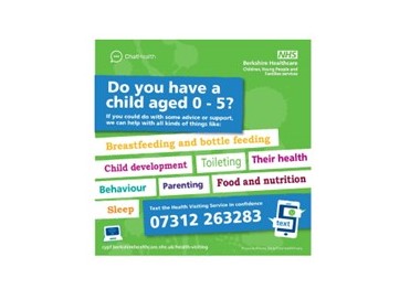 Text a health visitor 07312 263283