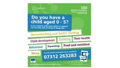 Text a health visitor 07312 263283