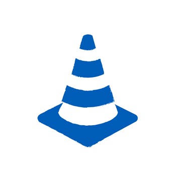 Graphic of a traffic cone